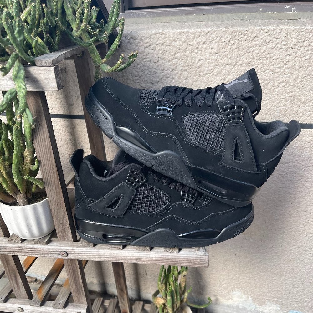 Jordon 4 Black Cat Classic Men's Sneakers